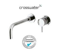 Crosswater Kai Basin Mixer Wall Mounted 2 Hole LP Chrome - KL120WNC SALE