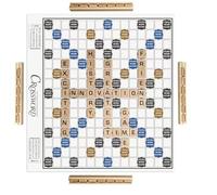 Crossword Board Game Classic Original Wooden Tiles Racks for Scrabble Adults Kids Ages 3+ Fun Family Games 2-4 Players