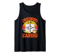 Crossword is My Cardio Retro Puzzle Lover Tank Top