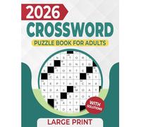 Crossword Puzzle Book For Adults: Fun challenges for calm screen free breaks, a great gift for crossword lovers