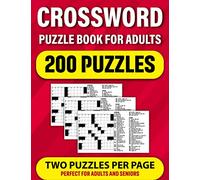 Crossword Puzzle Book For Adults: Quick Daily Crossword Activity Book For Brain Games Fan Grandparents With Solutions For Enjoying Leisure And Travel Time