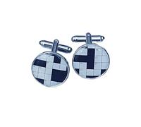 Crossword Puzzle Cufflinks | Unique Word Game Gift for Men & Women | Intellectual Geek Accessory | Brainy Present for English Teacher, Writer & Groomsmen