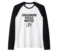 Crossword Puzzle Master Gamer Fun Wordplay Raglan Baseball Tee