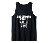 Crossword Puzzle Master Gamer Fun Wordplay Tank Top