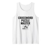 Crossword Puzzle Master Gamer Fun Wordplay Tank Top