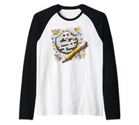 Crossword Puzzle Solver Shirt - Fun Brain Game Raglan Baseball Tee