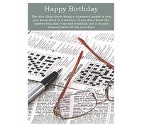 Crossword Puzzles Birthday Card