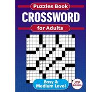 Crossword Puzzles Book For Adults - 100 Puzzles with full solutions: Easy & Medium Level