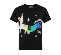 Crossy Road Boys Black Unihorse Short Sleeved T-Shirt - 7-8 Years