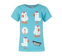 Crossy Road Chicken Girl's T-Shirt (5-6 Years) Blue