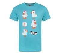 Crossy Road Chicken Men's T-Shirt (XL) Blue