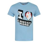 Crossy Road Mens Blue Logo Short Sleeved T-Shirt - Large