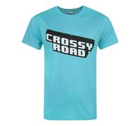Crossy Road Mens Blue Logo Short Sleeved T-Shirt - Small