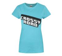 Crossy Road Womens Blue Logo Short Sleeved T-Shirt - Large