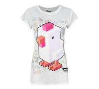 Crossy Road Women's Sublimation Short Sleeved T-Shirt | White | Officially Licensed Merch | Size: Medium Crossy Road White M