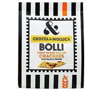 Crosta & Mollica Bolli Italian Crackers with Black Pepper 120g - Pack of 6