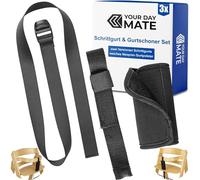 Crotch Strap with Belt Protector Set for high Chair, 3 Pack, in Black, Two Belt Straps Compatible with Hauck Alpha Beta, Stokke Tripp Trapp, roba, Kinderkraft, etc.