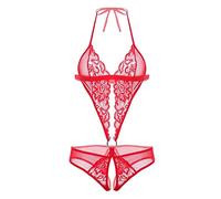 Crotchless Lingerie for Women Sets, See Through Plus Size Lingeries for Women Sets Crotchless Hollow out Corset Lingerie Set