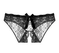 Crotchless Underwear Pants Sexy Lingerie for Women Naughty,Women's Bow Low Rise Sexy Lace Briefs Transparent Mesh Panties Lace Underwear Sexy Knickers