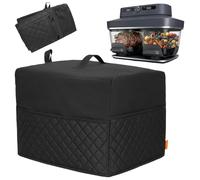 CROTIRAD Quilted Dust Cover Compatible with Ninja Crispi DualZone Air Fryer | Glass Air Fryer Cover with Thick Padding, Multiple Pockets, Hanging Hook, Handle and Elastic Band for Easy Storage.