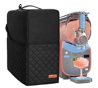 CROTIRAD Slushie Machine Cover for Ninja SLUSHi Max XXL FS605 Drink Maker | Quilted Cover with 4 Storage Pockets, Water-Resistant Nylon, Padded Lining, Top Handle, Hanging Loop and Elastic Strap, Black