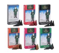 Crottendorfer Incense Cones Christmas Fragrances Pack of 6 (6 x 24 Pieces) - Christmas Incense, Fireplace Magic, Colourful Mix, Fir Fragrance, Cinnamon Apple, Advent Fragrance - Height 2.7 cm,
