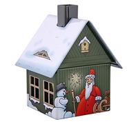 Crottendorfer Metal Incense House with Incense Cone Holder for Incense Cones Size M Dimensions: 7.2 x 7.8 x 9.8 cm Christmas Motif Made in Germany