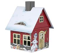 Crottendorfer Metal Incense House with Incense Cone Holder - Size M - Winter Motif - Made in Germany