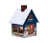 Crottendorfer - Metal Incense House with Incense Holder - For Incense Cones Size M - Dimensions: 7.2 x 7.8 x 9.8 cm - Motif: Christmas Eve - Made in Germany