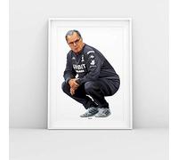Crouching Bielsa - Leeds United - A3 Print by Rogues' Gallery