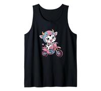 Crouille Chevrette Cute Cow Rider Tank Top