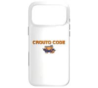 CROUTO CODE AI Tool Illustration AI Agent Executive Binary Style Hacker Dot Painting G PT Case for iPhone 17 Pro Max
