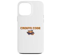 CROUTO CODE AI Tool Illustration AI Agent Executive Binary Style Hacker Dot Painting G PT Case for iPhone 13 Pro Max