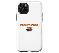 CROUTO CODE AI Tool Illustration AI Agent Executive Binary Style Hacker Dot Painting G PT Case for iPhone 11 Pro