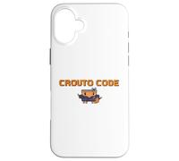 CROUTO CODE AI Tool Illustration AI Agent Executive Binary Style Hacker Dot Painting G PT Case for iPhone 16 Plus
