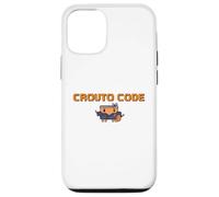 CROUTO CODE AI Tool Illustration AI Agent Executive Binary Style Hacker Dot Painting G PT Case for iPhone 12/12 Pro