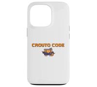 CROUTO CODE AI Tool Illustration AI Agent Executive Binary Style Hacker Dot Painting G PT Case for iPhone 13 Pro