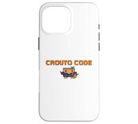 CROUTO CODE AI Tool Illustration AI Agent Executive Binary Style Hacker Dot Painting G PT Case for iPhone 16 Pro Max