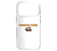 CROUTO CODE AI Tool Illustration AI Agent Executive Binary Style Hacker Dot Painting G PT Case for iPhone 17 Pro