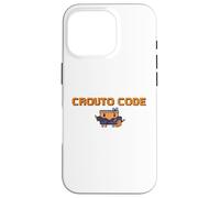 CROUTO CODE AI Tool Illustration AI Agent Executive Binary Style Hacker Dot Painting G PT Case for iPhone 16 Pro