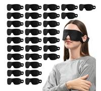 CROUVM Pack of 30 Disposable Sleep Eye Mask for Men Women, Blindfolds Eye Mask Shade Cover for Sleeping, Night Sleep Mask, Block Out Light, Soft Comfort Eye Shade Cover for Party Games Travel Yoga Nap