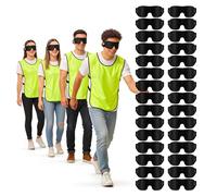 CROUVM Pack of 30 Disposable Sleep Eye Mask for Men Women, Blindfolds Eye Mask Shade Cover for Sleeping, Night Sleep Mask, Block Out Light, Soft Comfort Eye Shade Cover for Party Games Travel Yoga Nap
