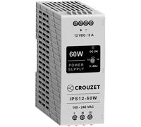 Crouzet Industrial PSU 12V 5A 60W DIN Rail Compact Size