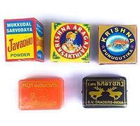 CROV holy Pooja Pack of 5 Items- Divine Incense Set- Javadhu, Punugu, Aragaja, kasturi and Gorojanam???