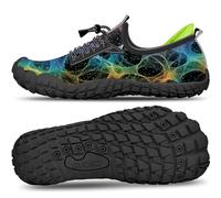 Crova Children's Water Shoes Boys Girls Beach Shoes Swimming Shoes Barefoot Shoes Pool Non-Slip Bathing Shoes, Magic Aurora, 10.5 UK Child