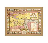 Crow 1935 Pictorial Map Shanghai City China Large Framed Art Print Poster Wall Decor 18x24 in