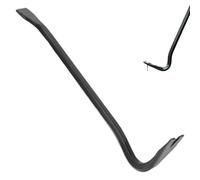 Crow Bar, 12.6 Inch Heavy Duty Anti-Slip Deck Wrecker Pry Bar, Nail Puller Ideal for Prying, Pulling