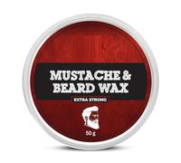 CROW Beard and Mustache Wax, 50 gm | Beard Wax for Beard & Mustache Styling | Long Lasting Extra Strong Hold Wax for Men | Beard Hair Wax for Smooth, Shiny & Healthy Beard