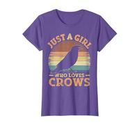 Crow Bird Vintage Just A Girl Who Loves Crows T-Shirt