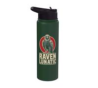 Crow Bird Watching Raven Lunatic Gift Stainless Steel Insulated Water Bottle